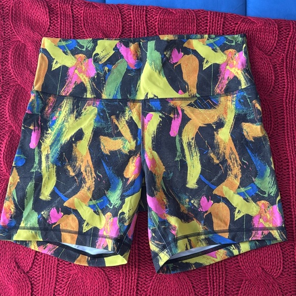 Lululemon Wunder Train High-Rise Short 6" Undertone Black Multi Sz 14! - Picture 4 of 8